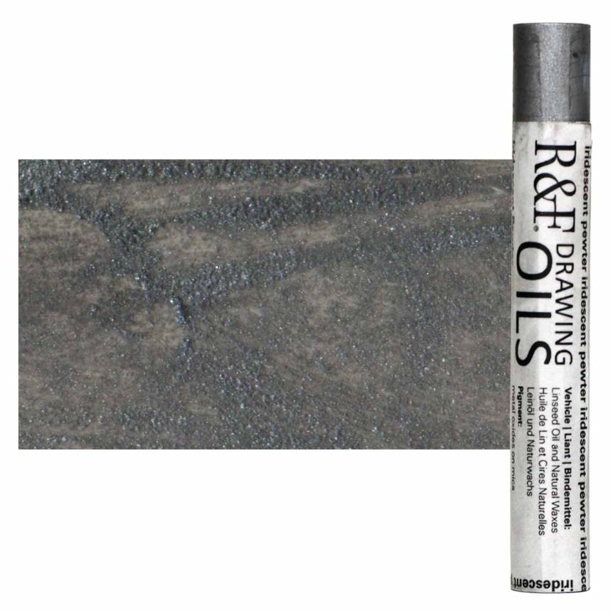 R&F Drawing Oil Stick - Iridescent Pewter, 12 ml