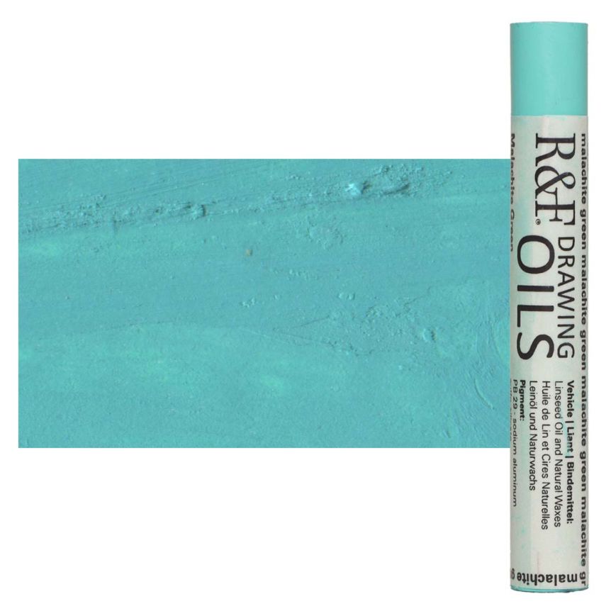 R&F Drawing Oil Stick - Malachite Green, 12 ml