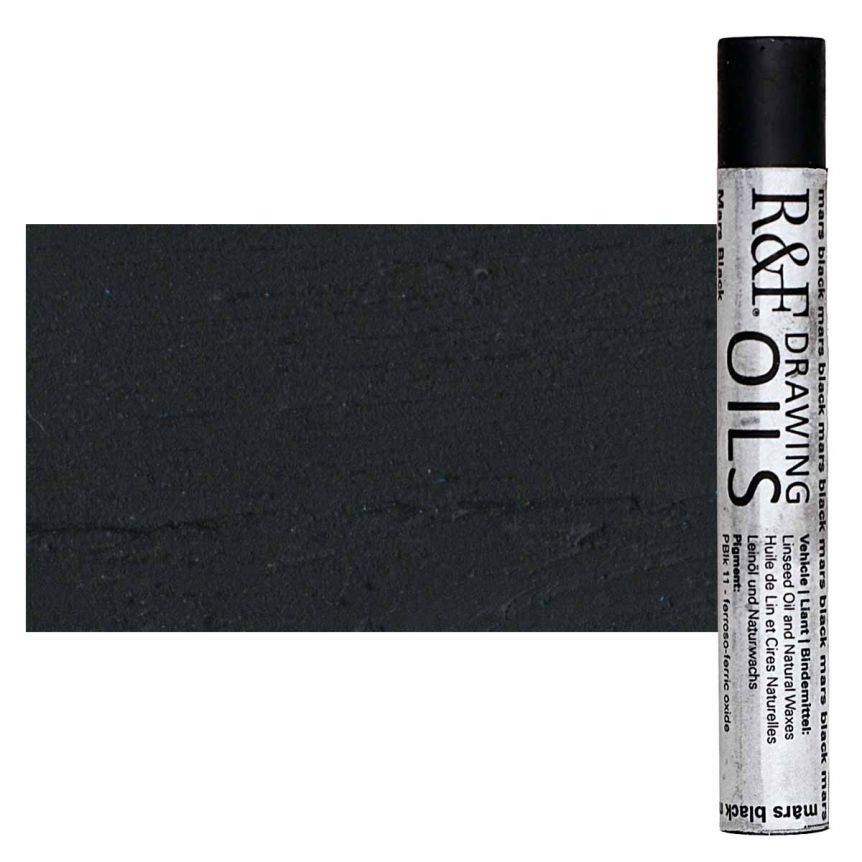R&F Drawing Oil Stick - Mars Black, 12 ml