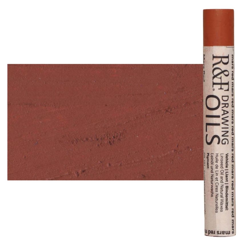 R&F Drawing Oil Stick - Mars Red, 12 ml