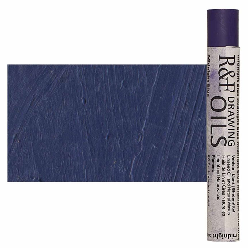 R&F Drawing Oil Stick - Midnight Blue, 12 ml
