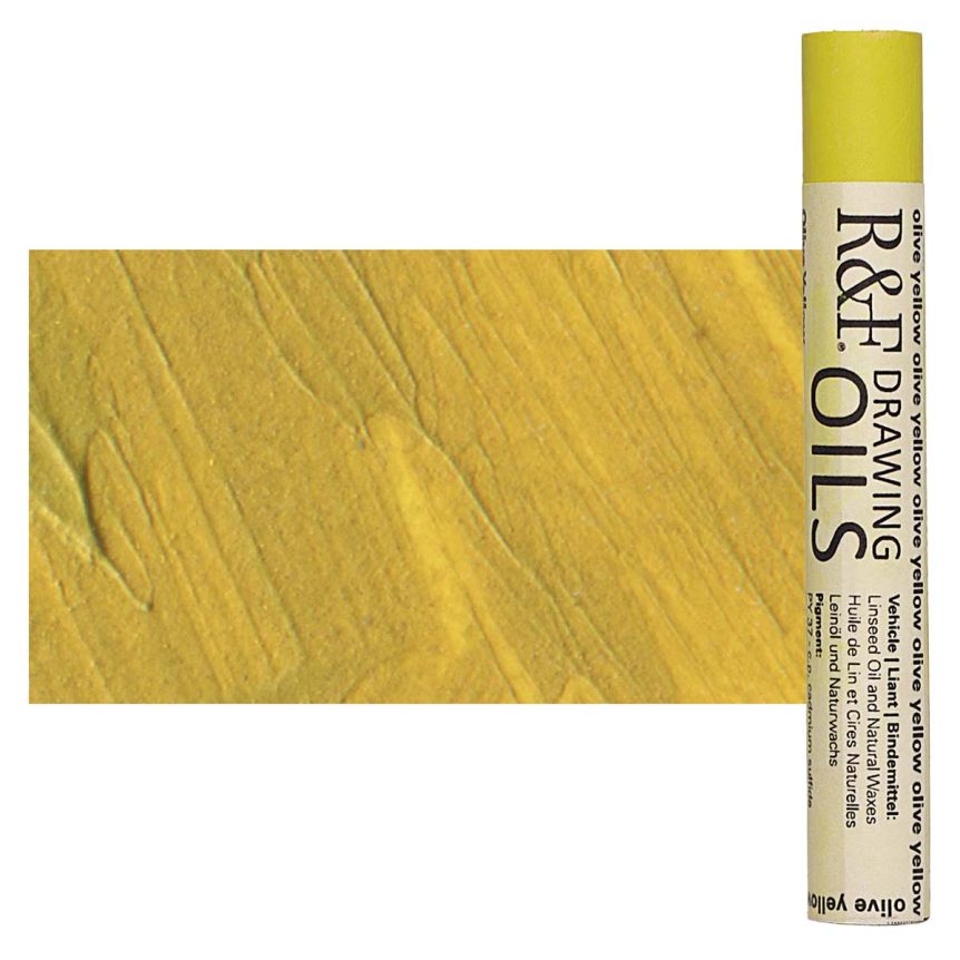 R&F Drawing Oil Stick - Olive Yellow, 12 ml