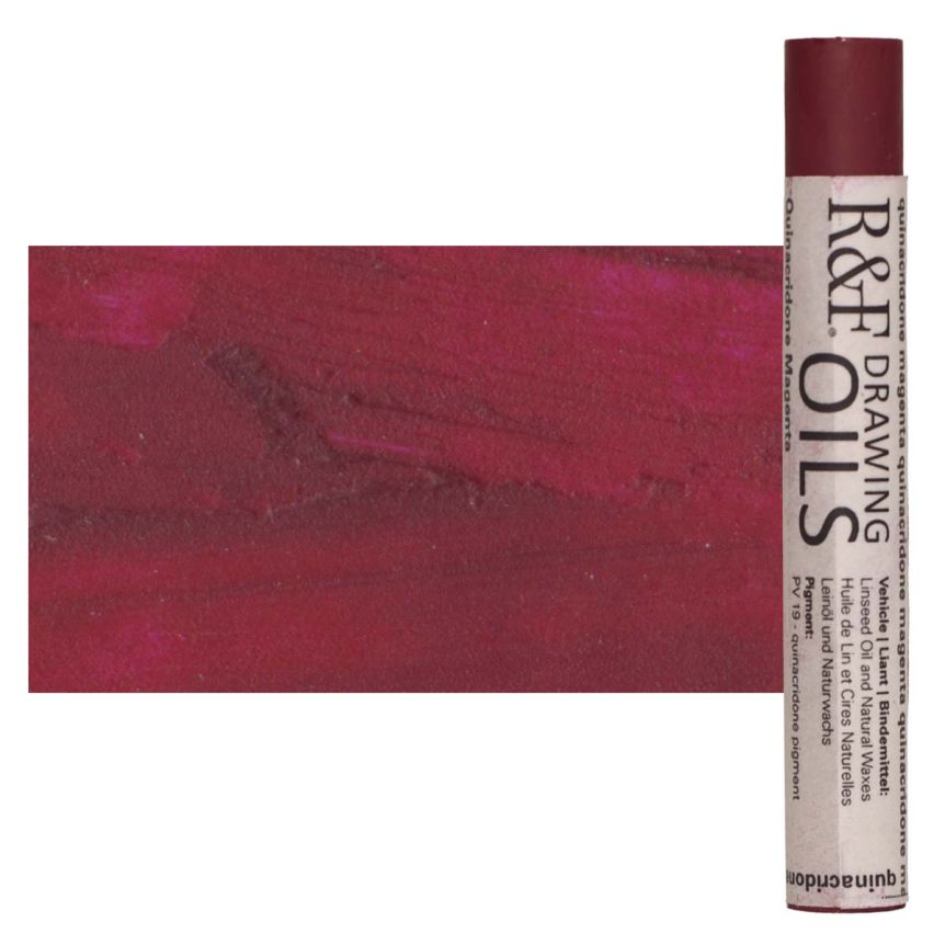 R&F Drawing Oil Stick - Quinacridone Magenta, 12 ml