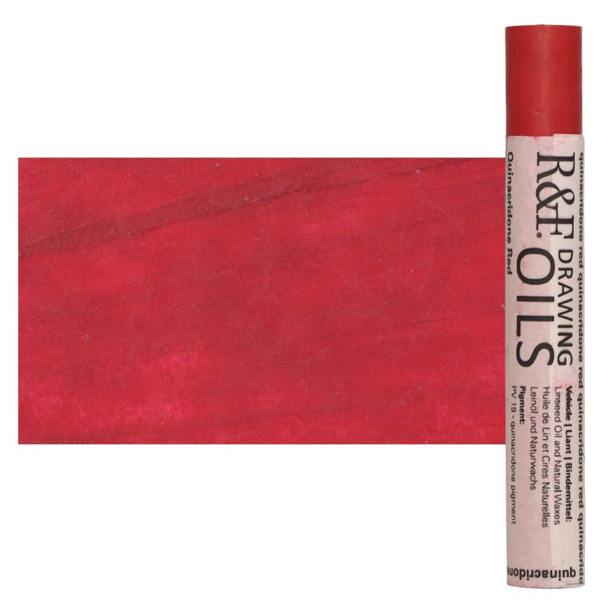 R&F Drawing Oil Stick - Quinacridone Red, 12 ml
