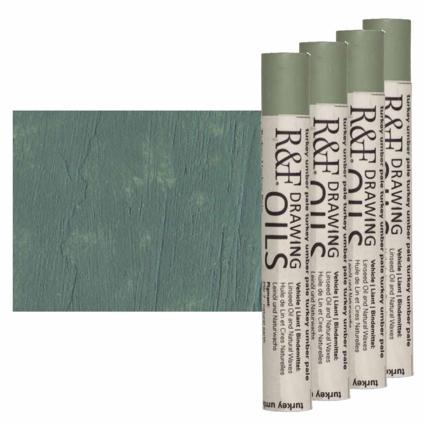 R&F Drawing Oil Stick - Turkey Umber Pale, 12 ml (Box of 4)