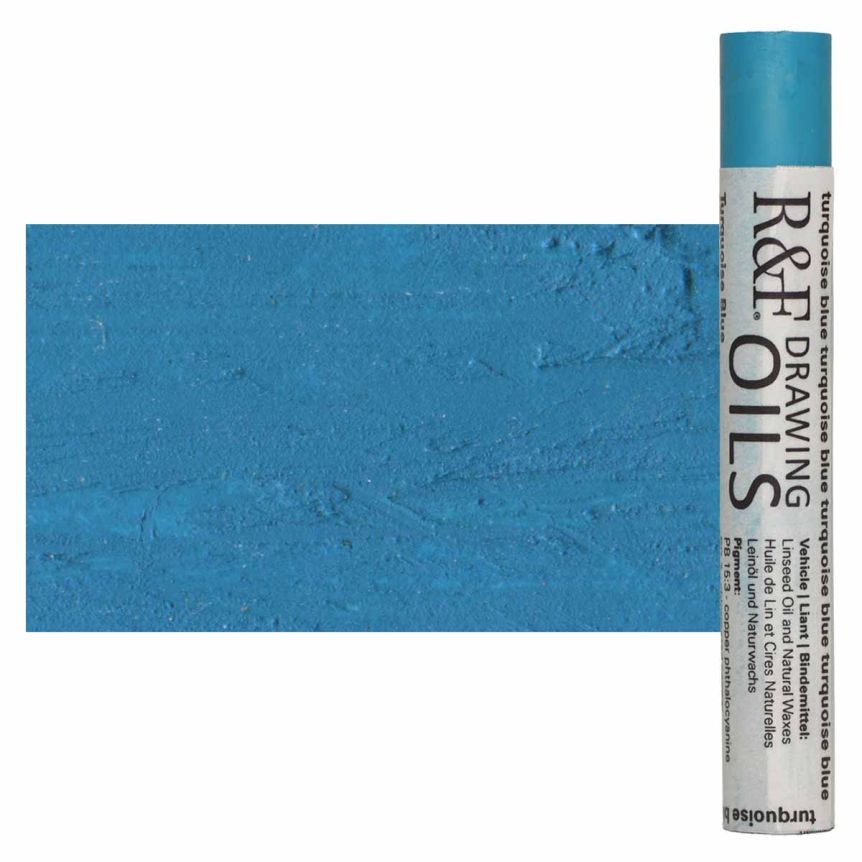R&F Drawing Oil Stick - Turquoise Blue, 12 ml