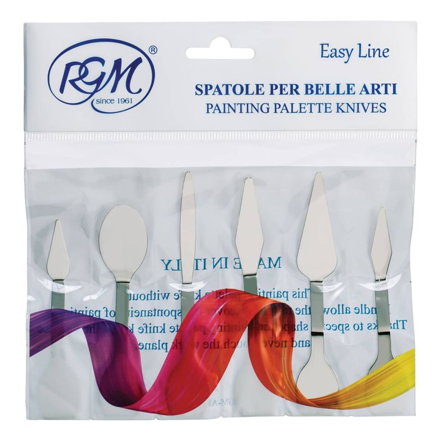 RGM Easy Line Palette Knife Set handcrafted in Italy
