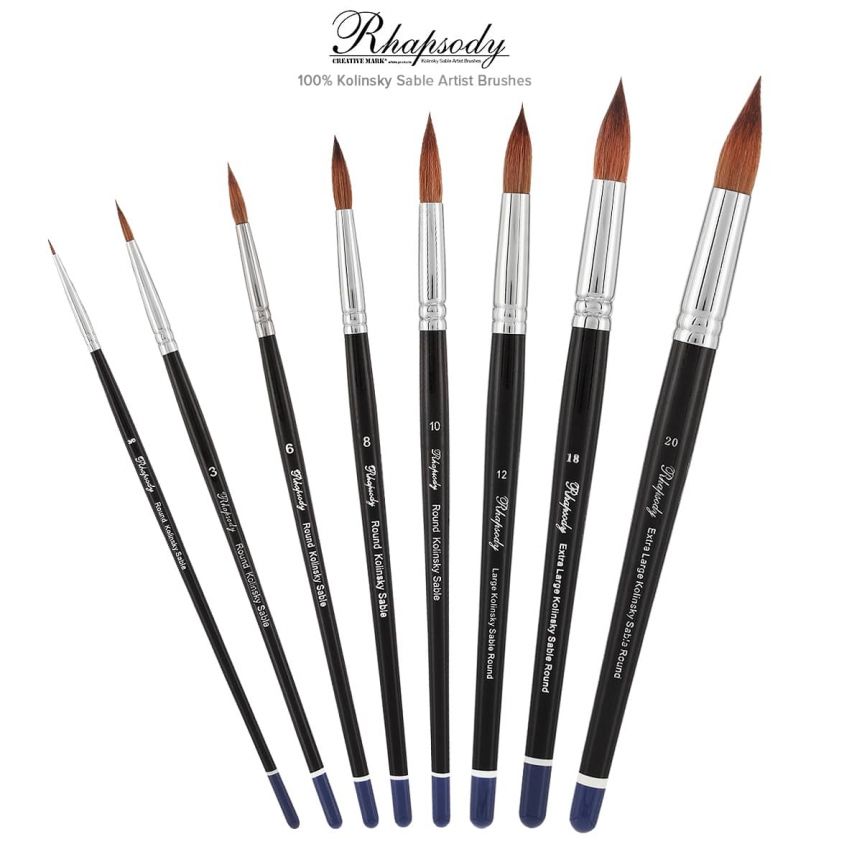 Rhapsody Kolinsky Sable Artist Brushes