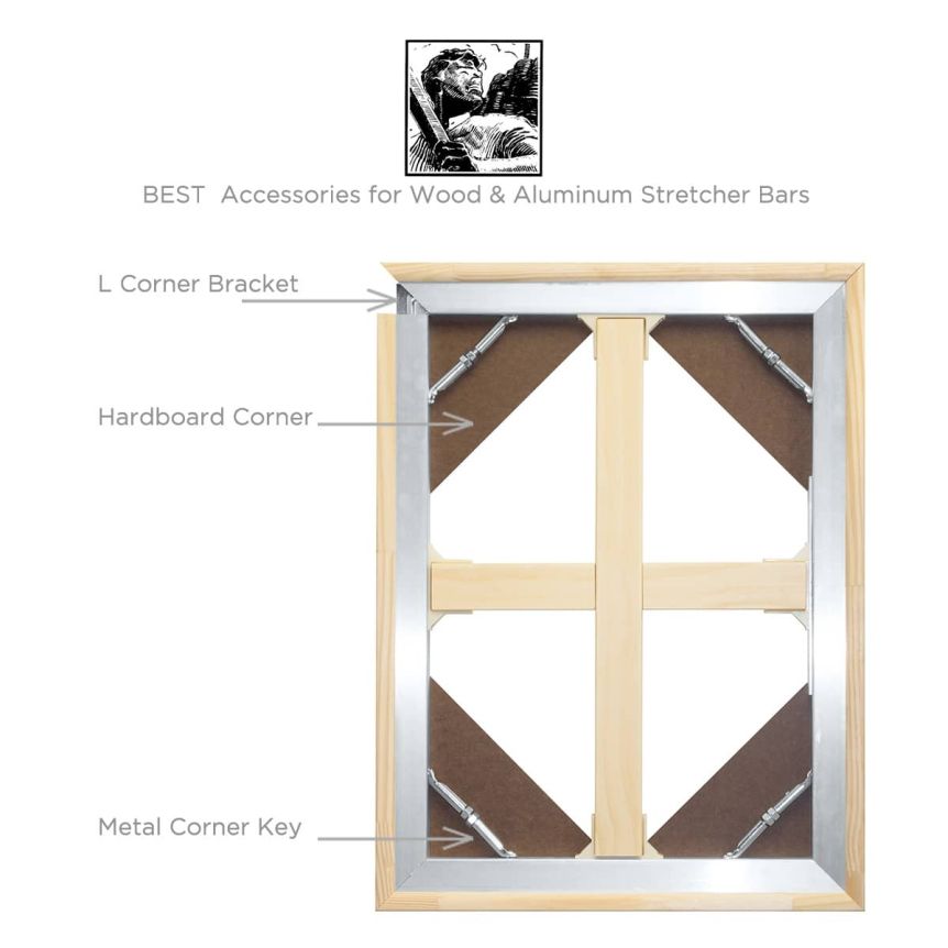 Adjustable Stretcher Bars, Square Stretcher Bars