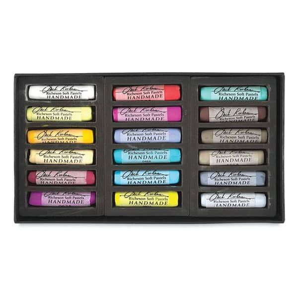 Jack Richeson Handmade Soft Pastels Set of 18 Assorted Colors Jerry