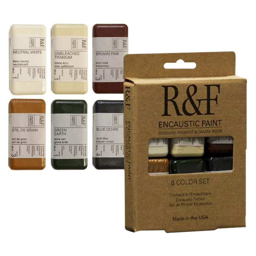 R&F Encaustic Paint Earth Tones Set of 6