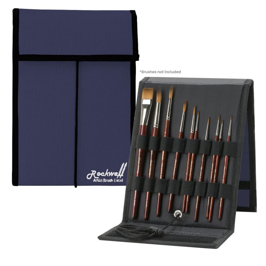 Rockwell Brush Easel Storage Case - Blue, Small 10" L x 7.5" W