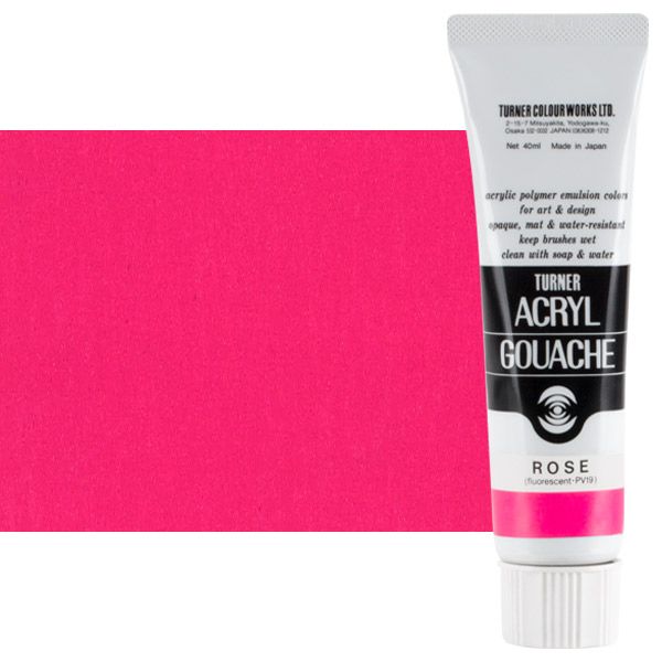 Turner Artist Acryl Gouache - Rose, 40ml