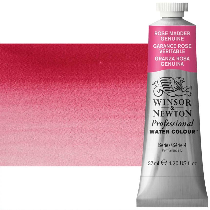 Winsor & Newton Professional Watercolor - Rose Madder Genuine, 37ml Tube