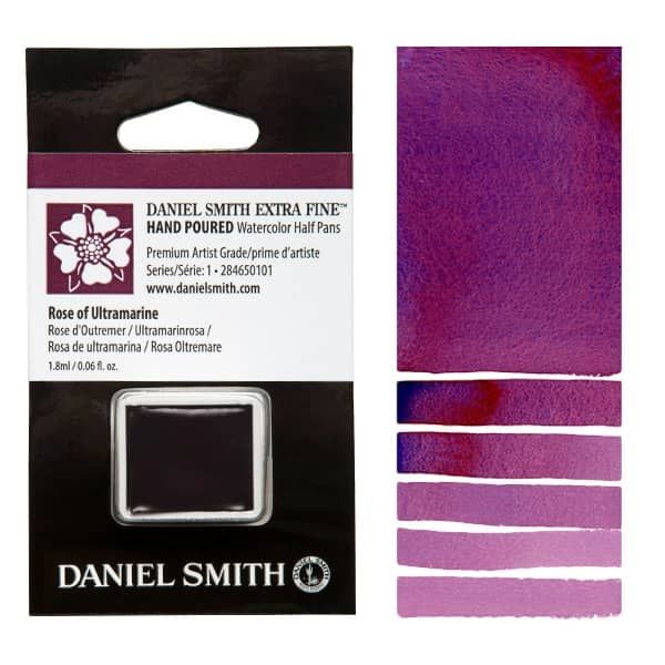 Daniel Smith Watercolor Half Pan Rose Of Ultramarine