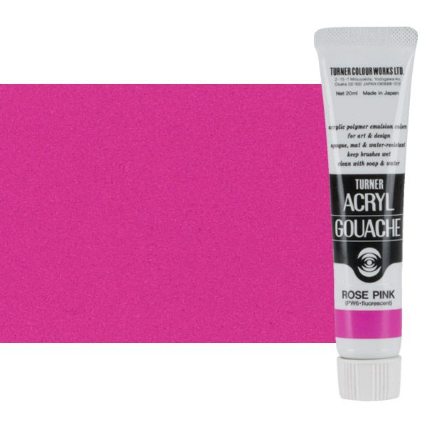 Turner Artist Acryl Gouache - Rose Pink, 20ml