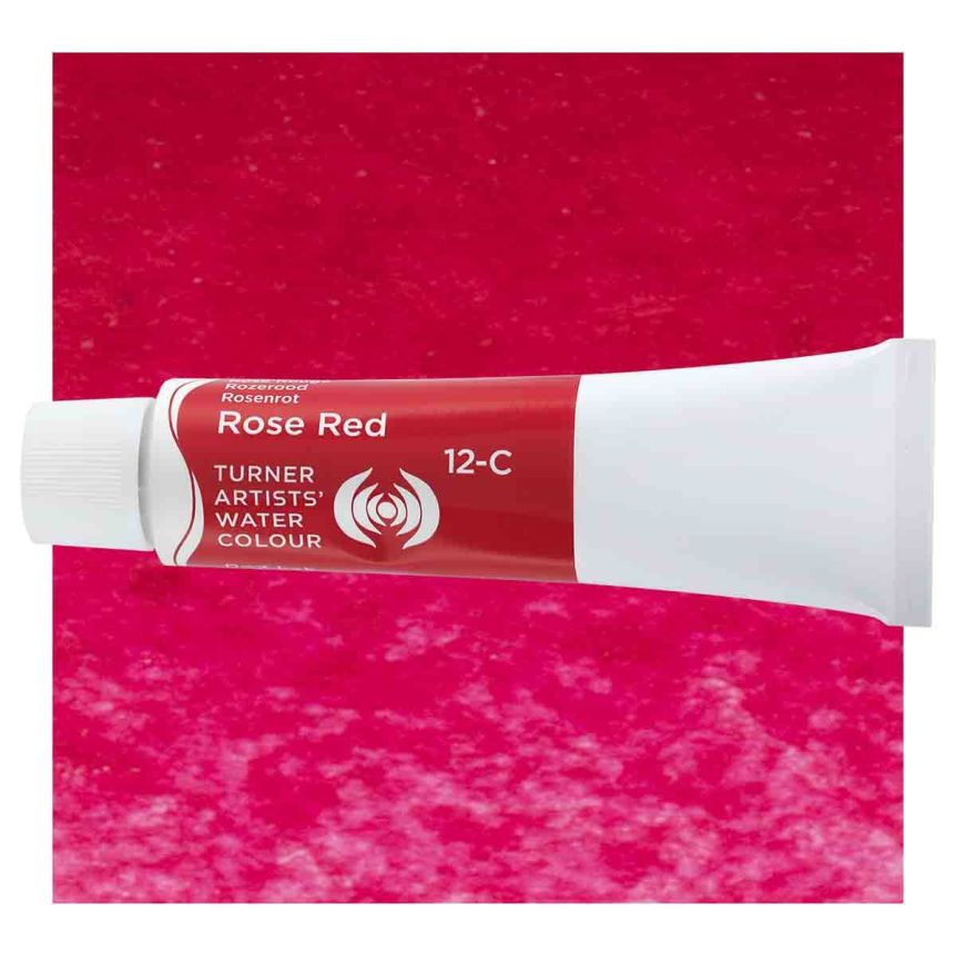 Turner Professional Watercolor - Rose Red, 15ml Tube