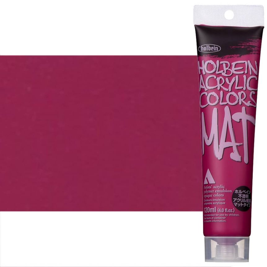Holbein Mat Acrylics - Rose Violet, 120ml Tube