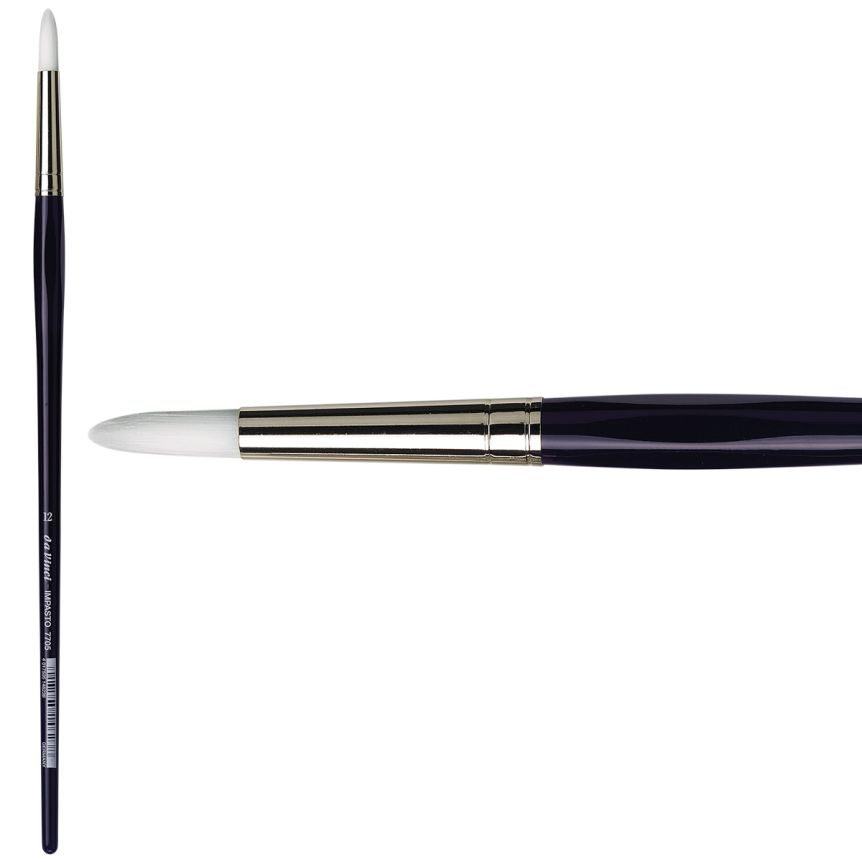 da Vinci Impasto Synthetic Long Handle Brush - Round, Size 12