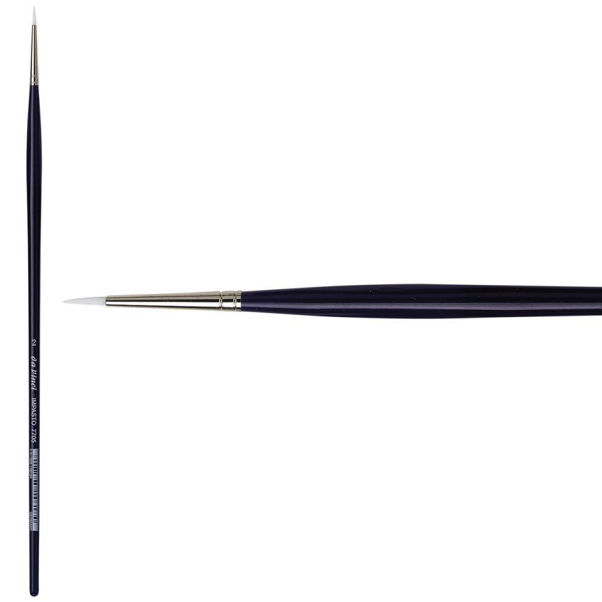 da Vinci Impasto Synthetic Long Handle Brush - Round, Size 2