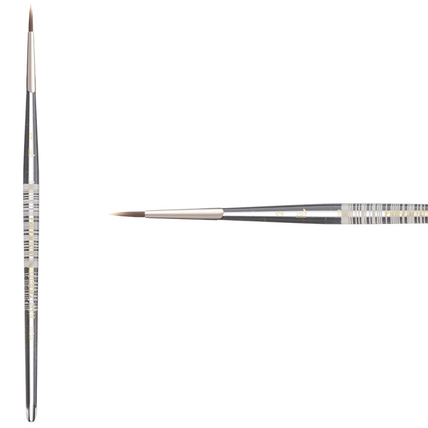 Princeton Glacier Series 4950 Synthetic Brush - Round, Short Handle, Size 2