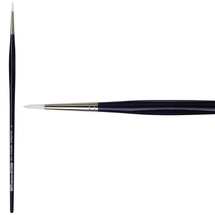 da Vinci Impasto Synthetic Long Handle Brush - Round, Size 4