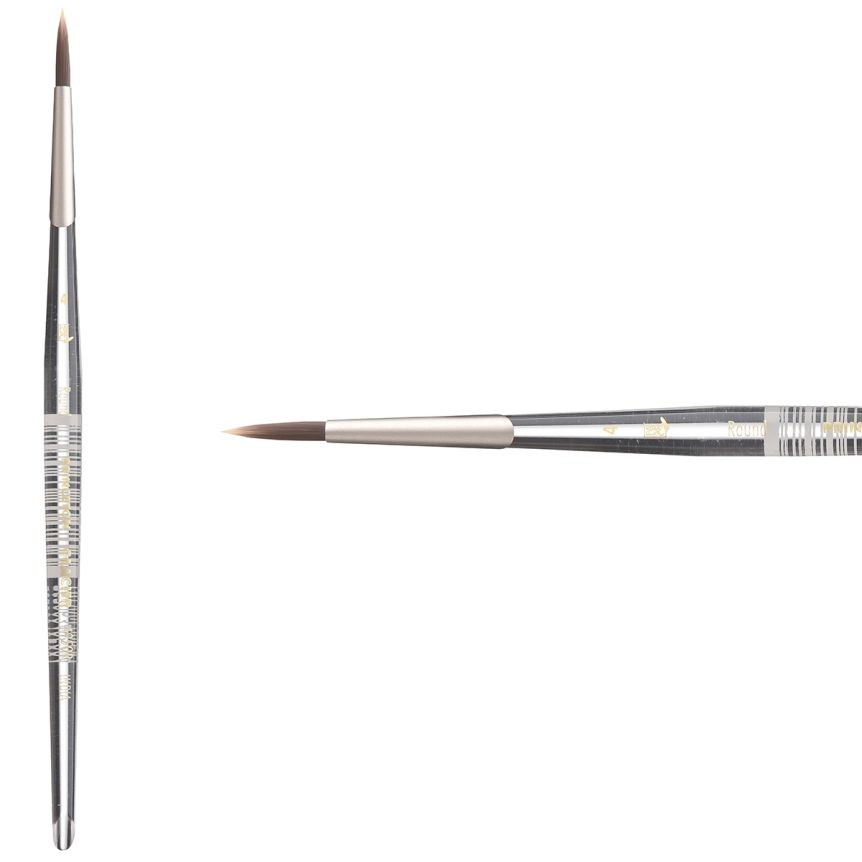 Princeton Glacier Series 4950 Synthetic Brush - Round, Short Handle, Size 4