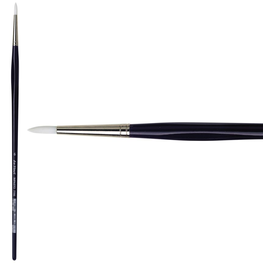 da Vinci Impasto Synthetic Long Handle Brush - Round, Size 6