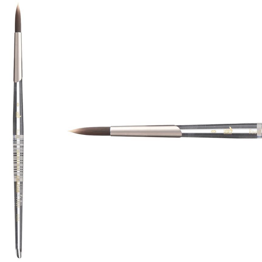 Princeton Glacier Series 4950 Synthetic Brush - Round, Short Handle, Size 8