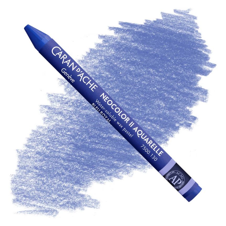 Caran d'Ache Neocolor II Water-Soluble Wax Pastels - Royal Blue, No. 130