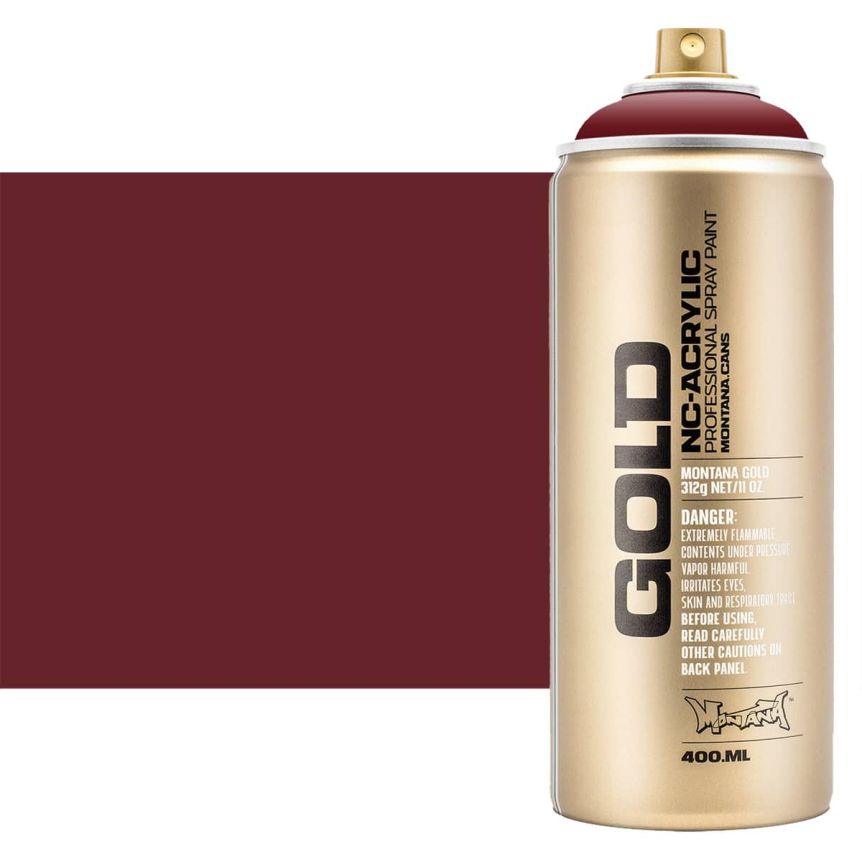 Montana GOLD Acrylic Professional Spray Paint 400 ml - Royal Red