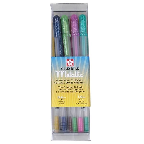 thumbnail image 2 of Sakura Pen-Touch Paint Markers 5-Pack – Permanent Metallic Colors, Medium Tip, For Glass, Wood, Metal & More 2 of 9