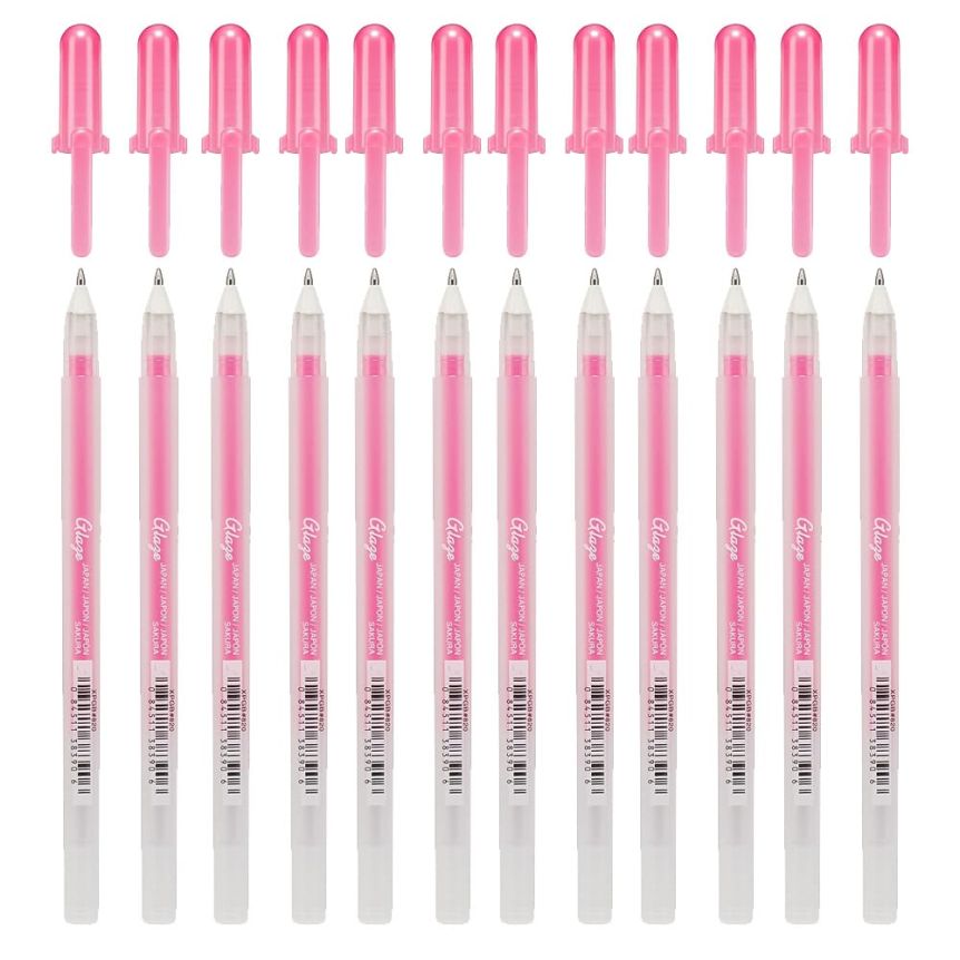 Lápices Tinta Gel Moonlight - Sakura Gelly Roll 06 - Colores Trazo Rosa