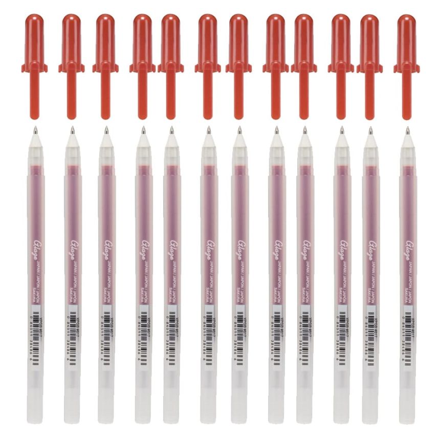 Sakura Gelly Roll 3-D Glaze Sepia, Purple - Box of 12