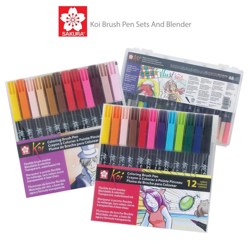 Sakura Koi Brush Pen Sets & Blender Pens