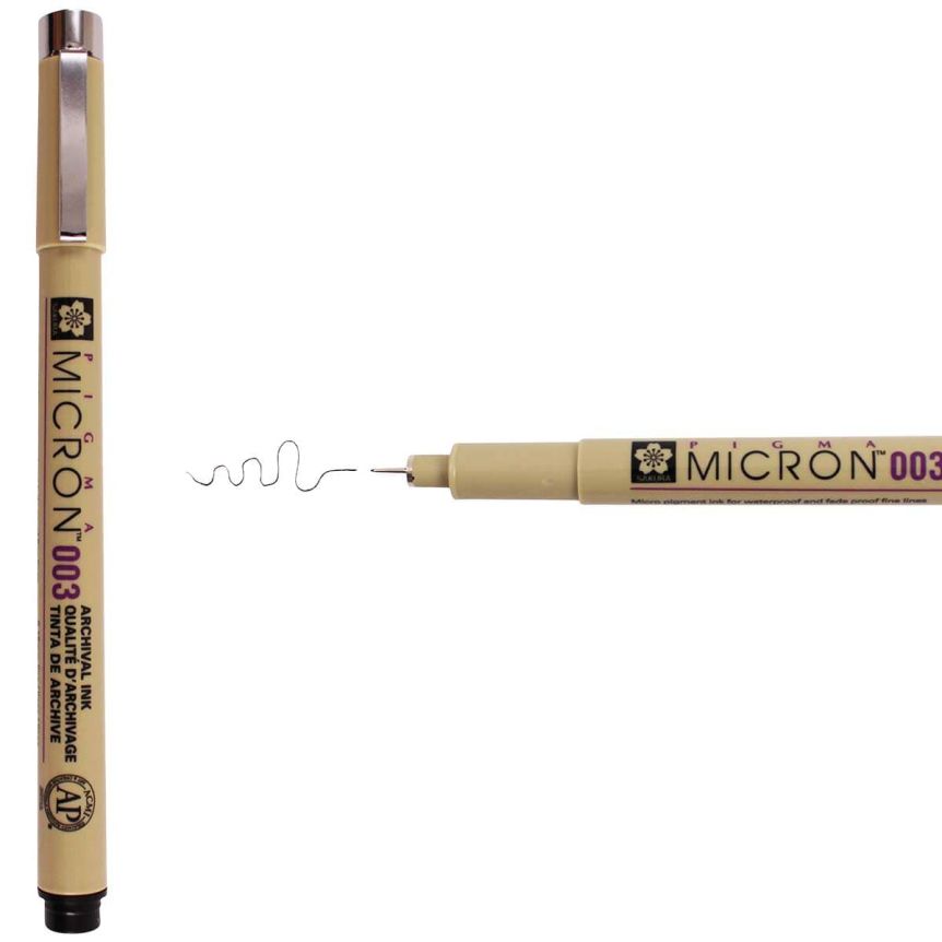Sakura Pigma Micron Pen (003) 0.15 mm, Black