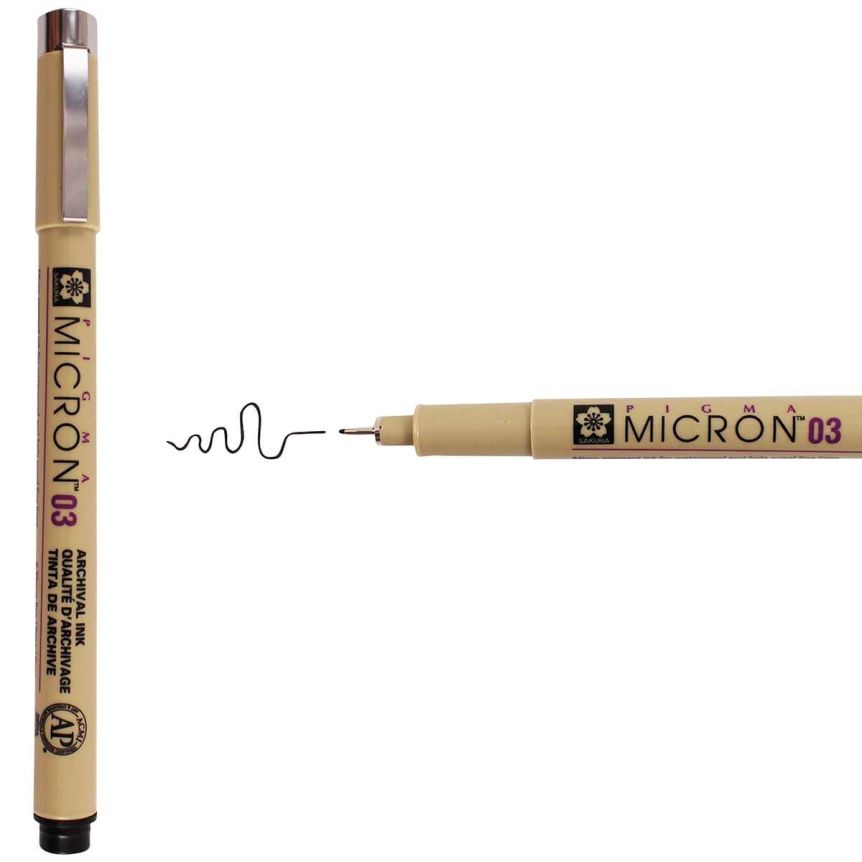 Sakura Pigma Micron Pen (03) .35 mm, Black