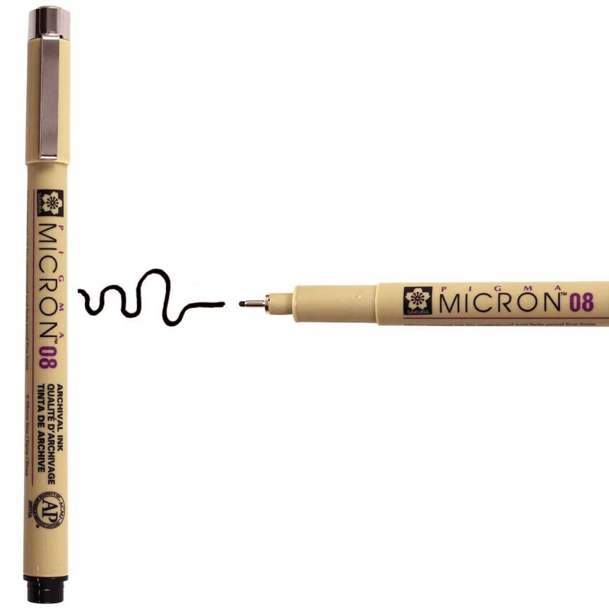 Sakura Pigma Micron Pen (08) .50 mm, Black