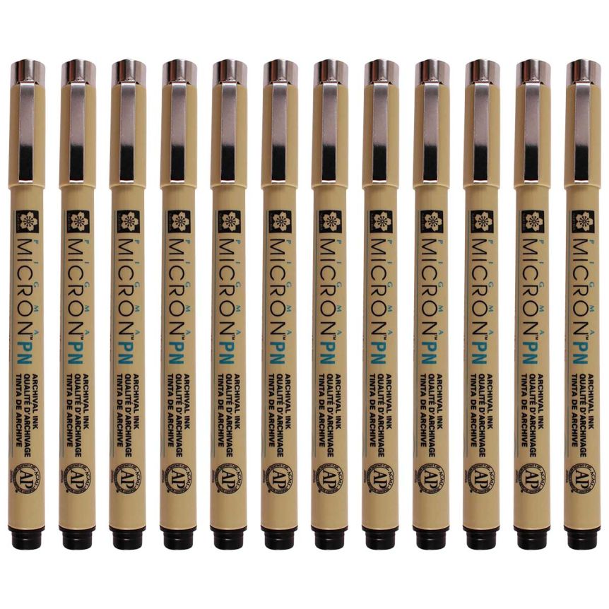 Sakura Pigma Micron PN Pen - Black (Box of 12)