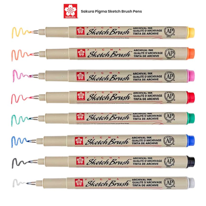 Sakura Pigma Sketch Brush Pens