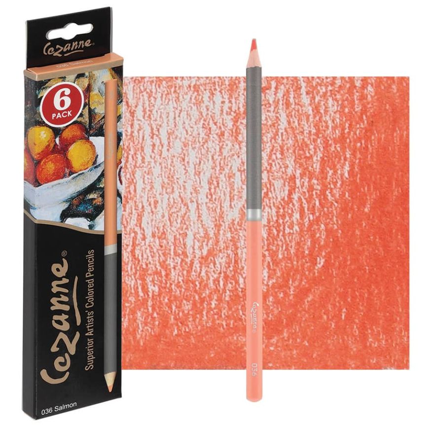 Cezanne Premium Colored Pencils - Salmon, Box of 6