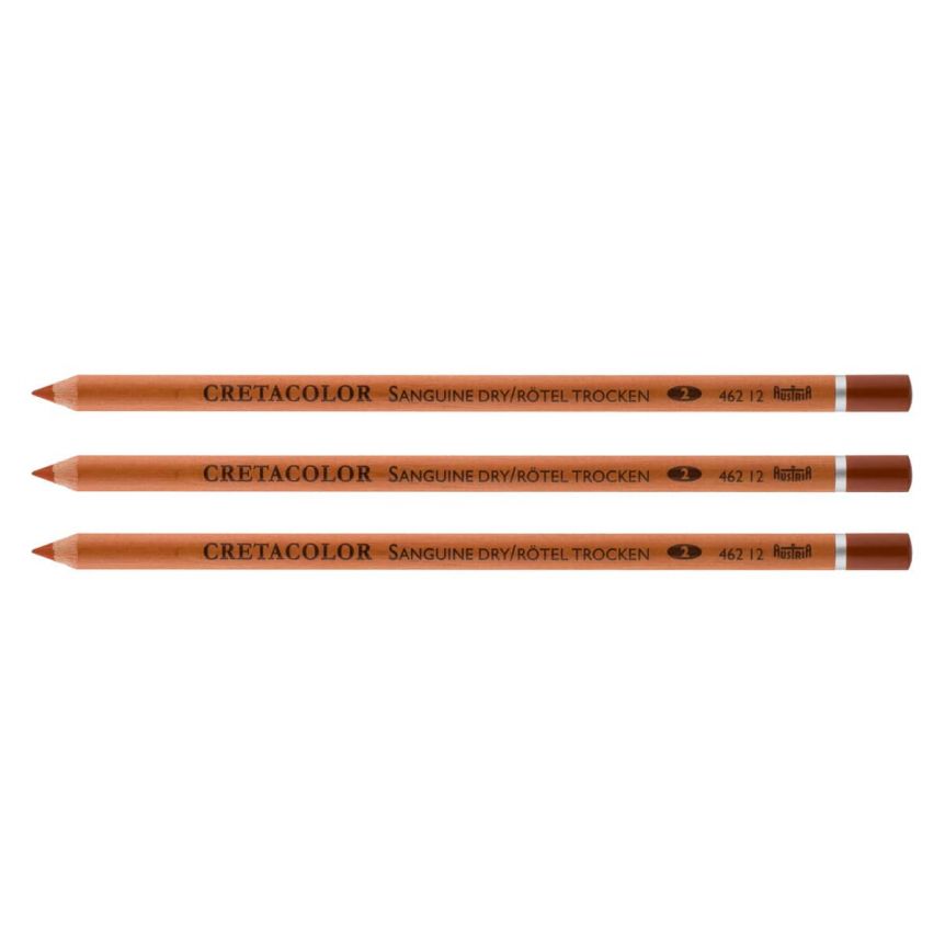 Cretacolor Pencil - Sanguine, Pack of 3