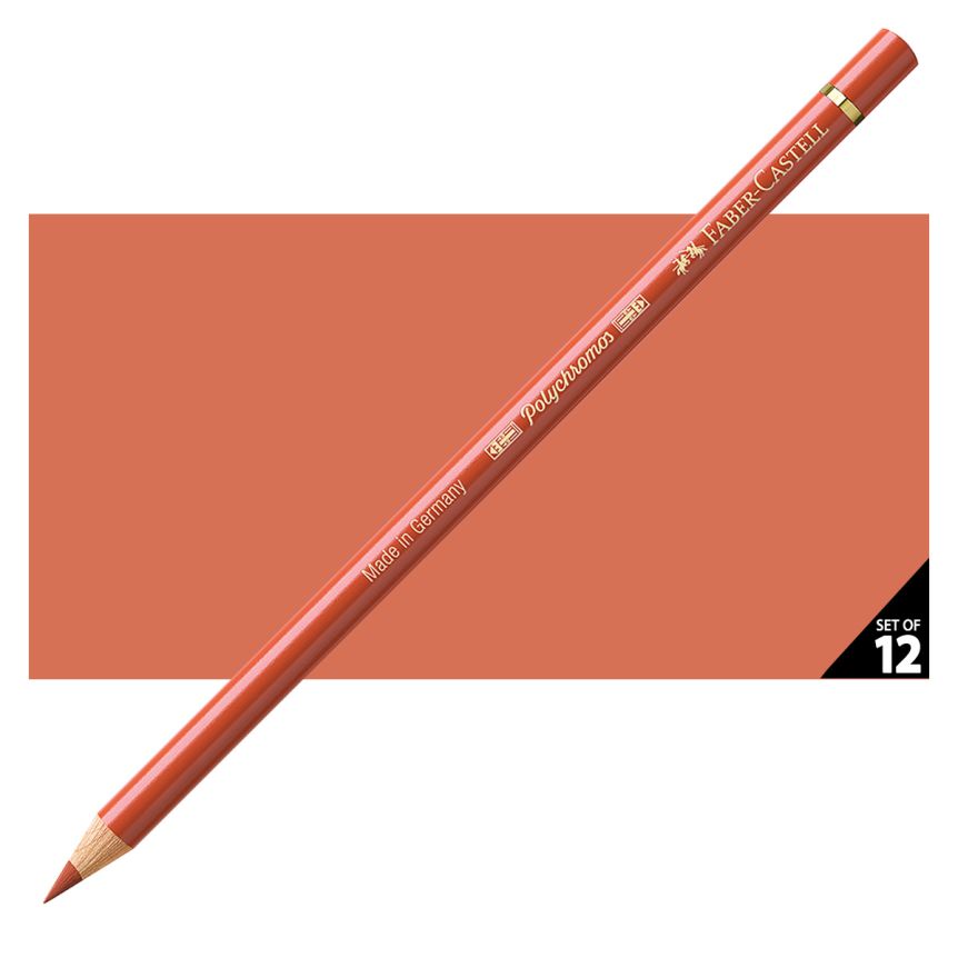 Faber-Castell Polychromos Pencil, No. 188 - Sanguine (Box of 12)