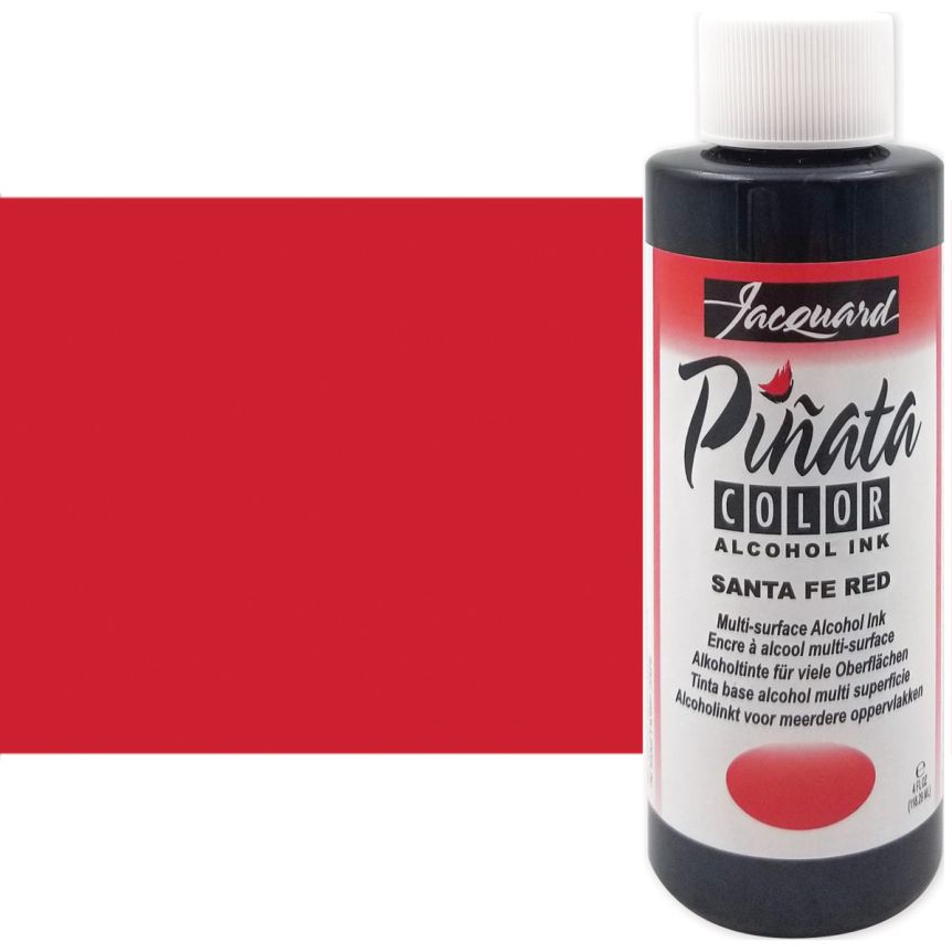 Jacquard Pinata Alcohol Ink - Santa Fe Red, 4oz