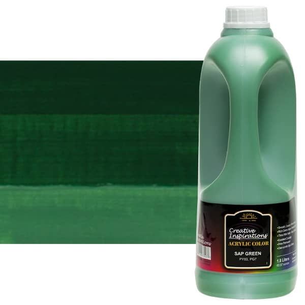 Creative Inspirations Acrylic Paint Sap Green 1.8 liter jug
