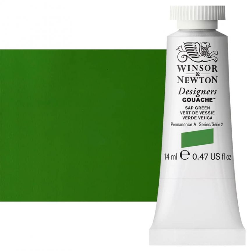 Winsor & Newton Designers Gouache 14ml Tube - Sap Green