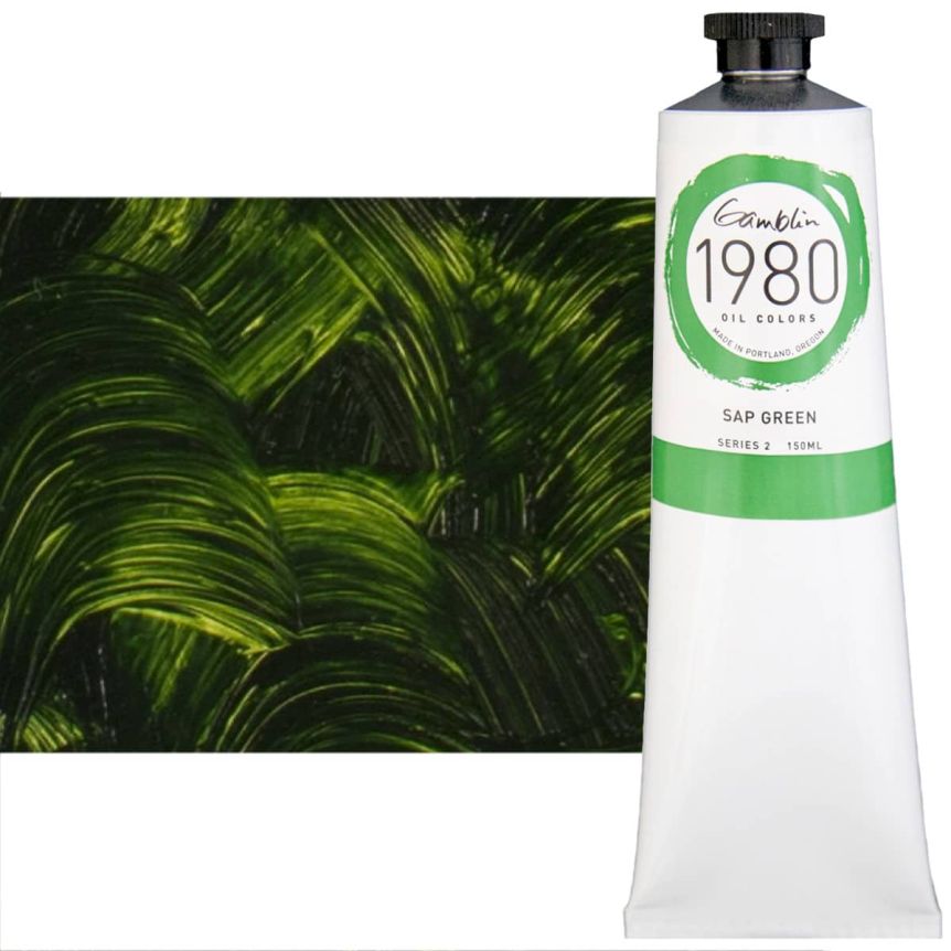 Gamblin 1980 Oil Colors - Sap Green, 150ml Tube