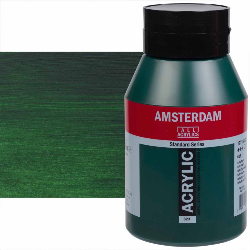 Amsterdam Standard Series Acrylic Paint - Sap Green, 1 Liter Jar