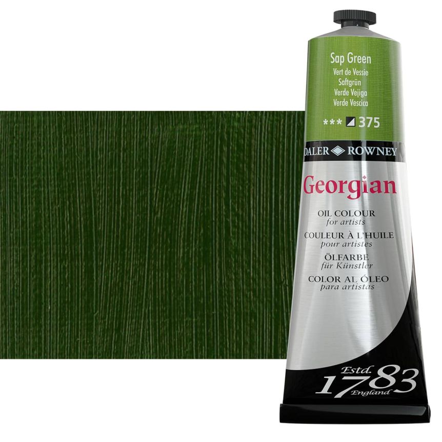 Daler-Rowney Georgian Oil Color 225ml Tube - Sap Green