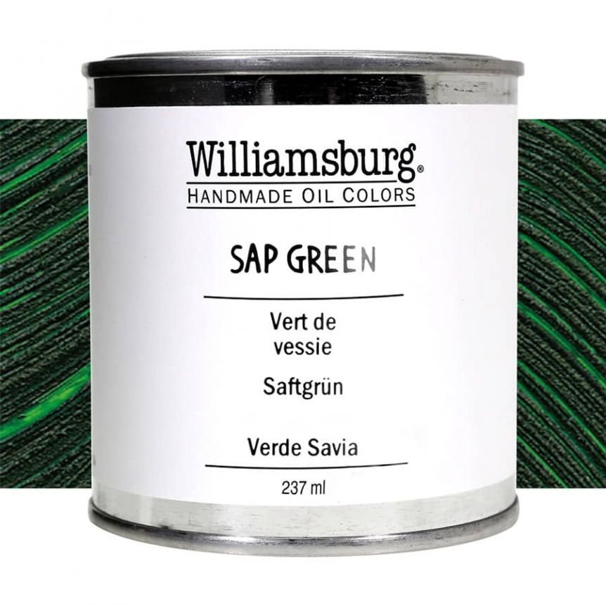 Williamsburg Handmade Oil Paint - Sap Green, 237ml